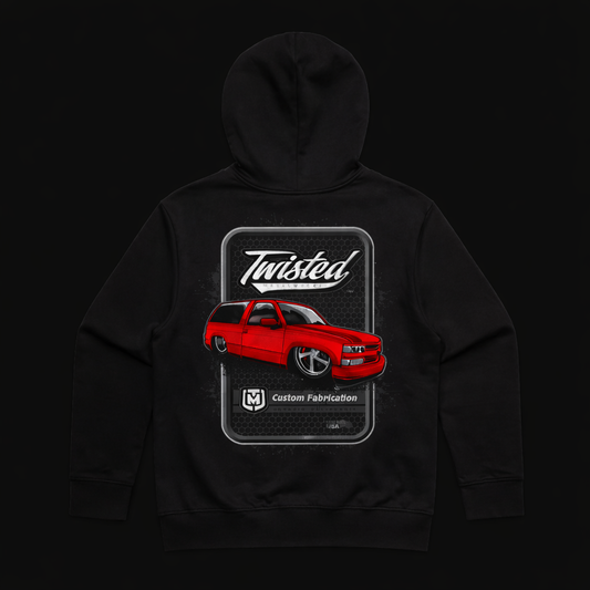 TWISTED 2 DOOR RED TAHOE HOODIE