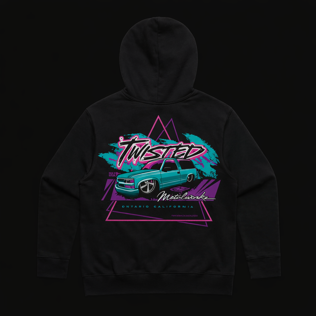 Sudadera con capucha Retro TwistedMetalWorkz