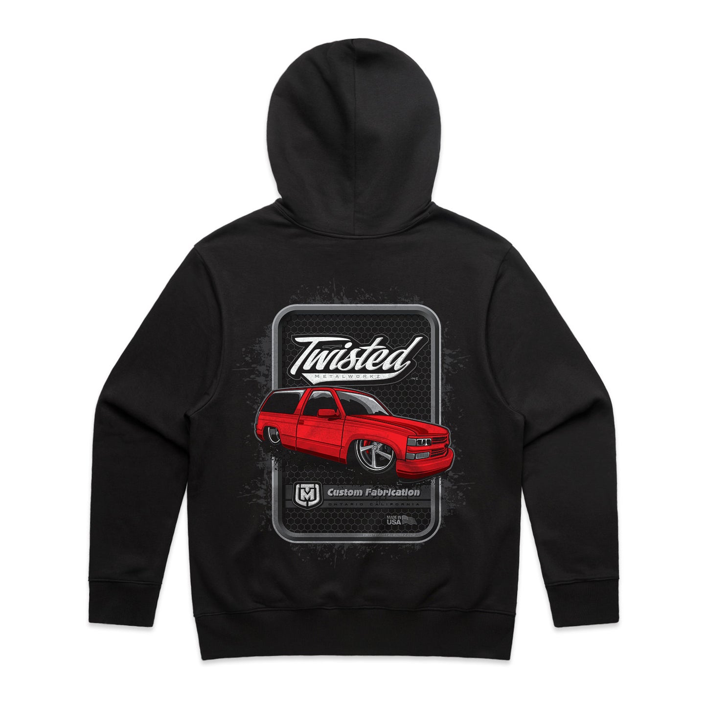 TWISTED 2 DOOR RED TAHOE HOODIE