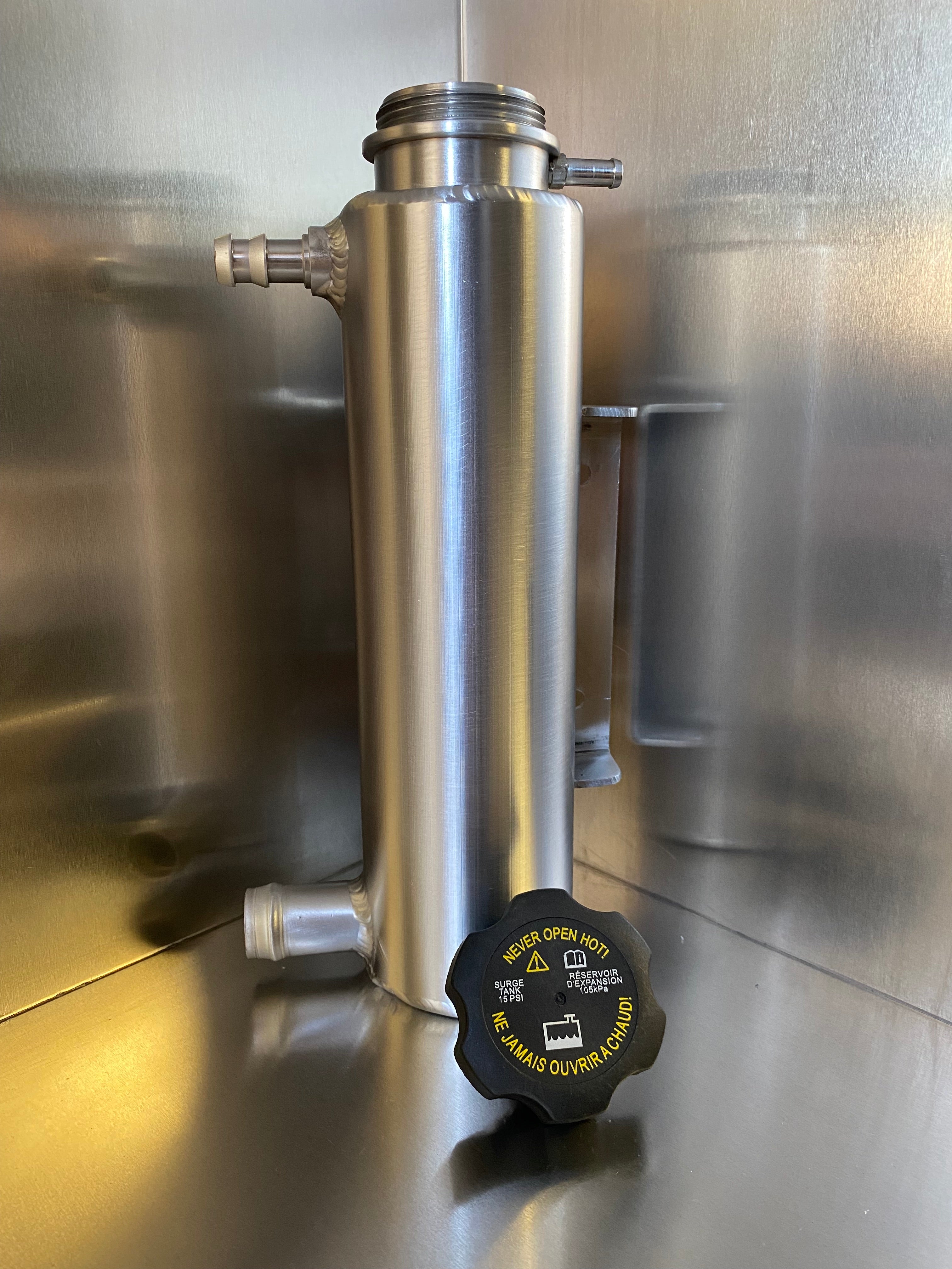 2.5L Aluminum Coolant Expansion Overflow Recovery Water Tank JRspec JRSPEC- TANK-026 - Foto 3